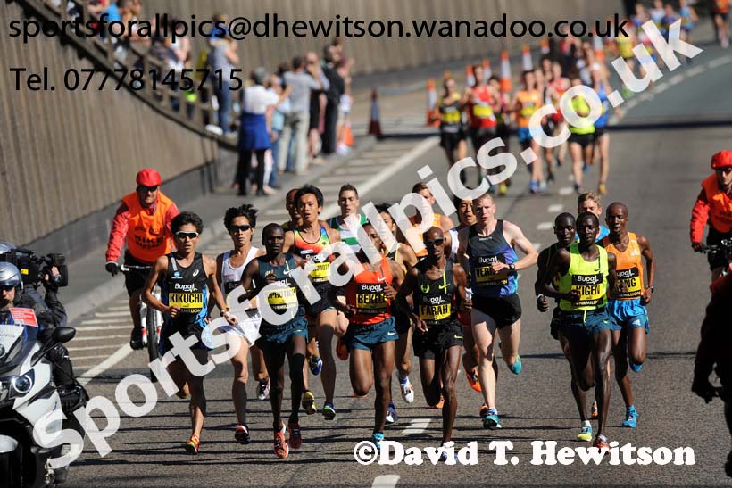 Soon after the start of the mens 2014 BUPA Great North Run. Photo: David T. Hewitson/Sports for All Pics